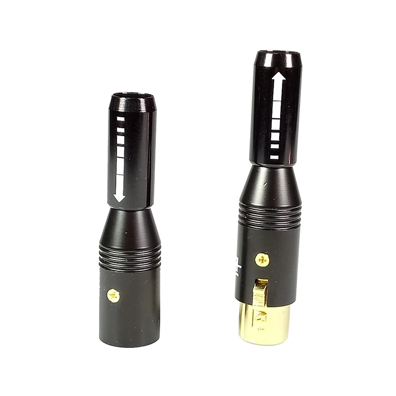 3 Pin XLR Connector High Quality XLR Male Plug+XLR Female Jack Socket Microphone Connector MIC Adapter Cable Termininal-1 (5)