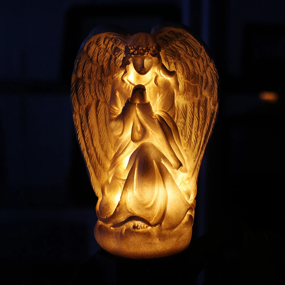 

Stable Angel Shape Led Energy Saving Eco Friendly Outdoor White Light Control Lawn Decoration Easy To Use Solar Lamp Intelligent