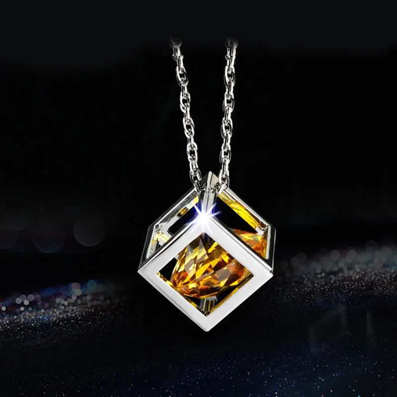  Car Ornaments Creative Magic Cube Crystal Pendant Auto Rear View Mirror Decoration Hanging Pendant 