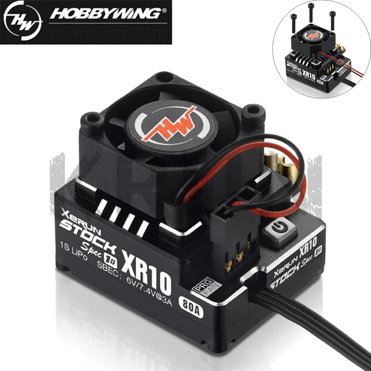 Hobbywing XeRun XR10 PRO STOCK SPEC 1S на складе класс 1/10th и 1/12 дорожных гонок | Игрушки хобби