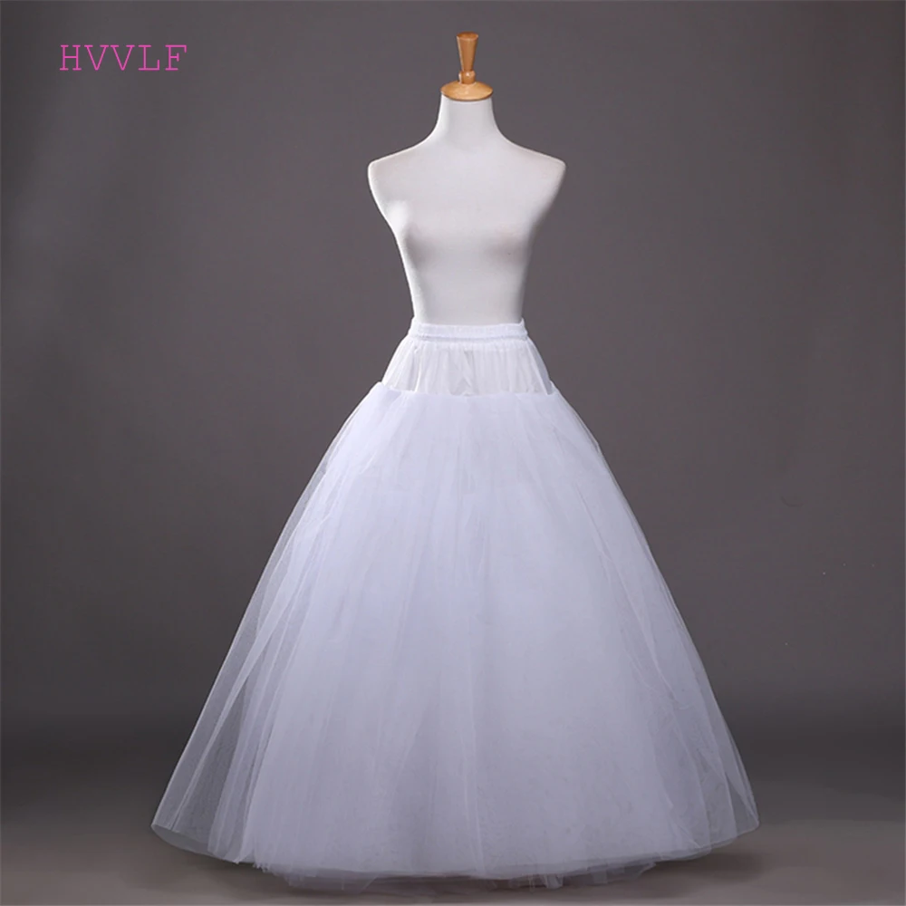 Aliexpress.com : Buy 4 Layers Ball Gown Petticoats Womens White Hoopless Underskirt Wedding
