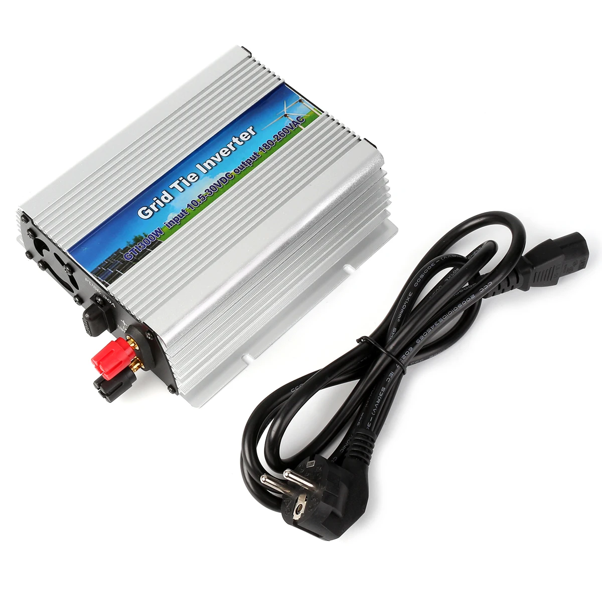 

EU 300W Grid Tie Power Inverter with MPPT For Home Solar Panel System Generator System ,Input DC 10.5V-30V, Output AC 180V-260V