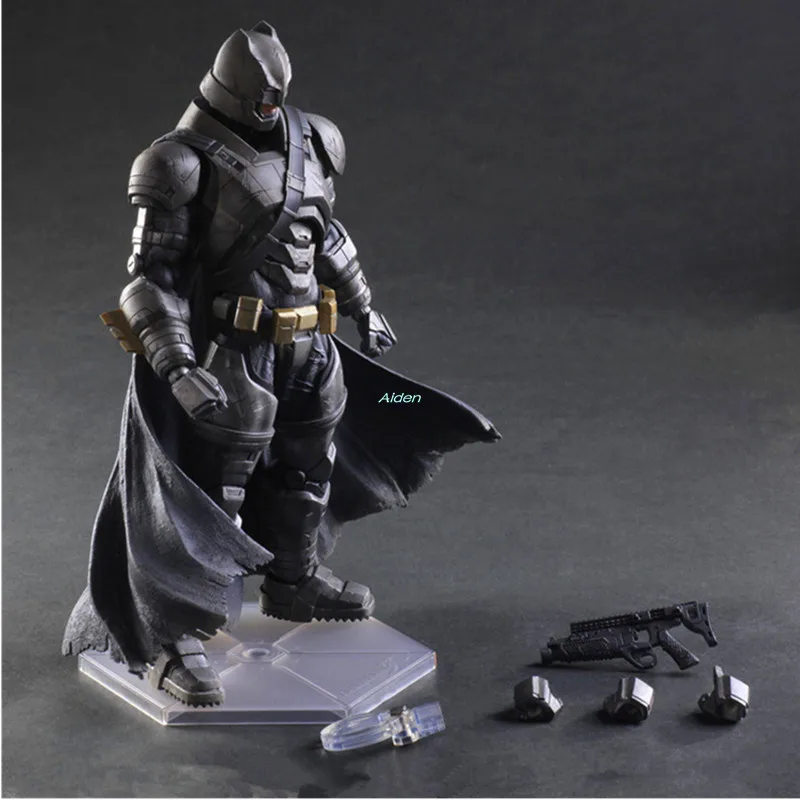 

11" Batman v Superman: Dawn of Justice Batman Play Arts Face-lifting PVC Action Figure Collectible Model Toy BOX 26CM L227