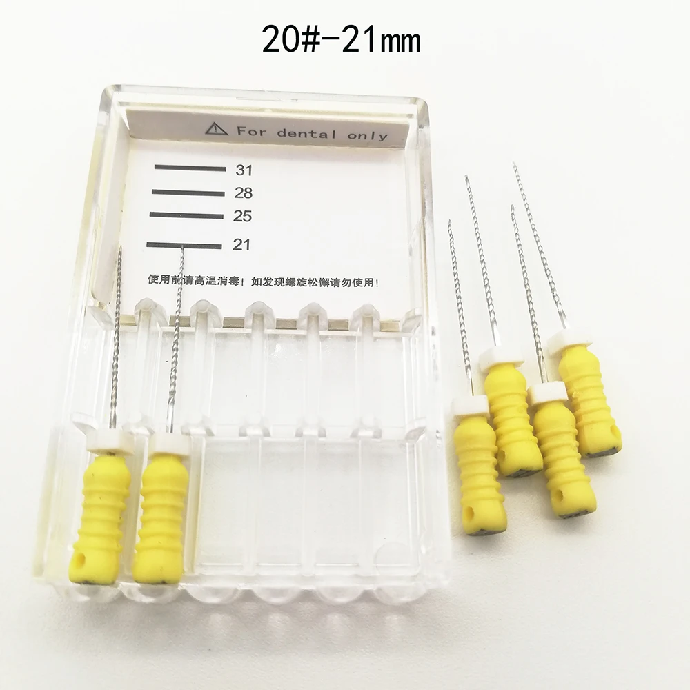 6 шт./упак. Стоматологическая Файлы к корневого канала 21& с фокусным расстоянием 25 мм 6#10#40# ассорти для стоматологии стоматологических инструментов ручной Применение Нержавеющая сталь