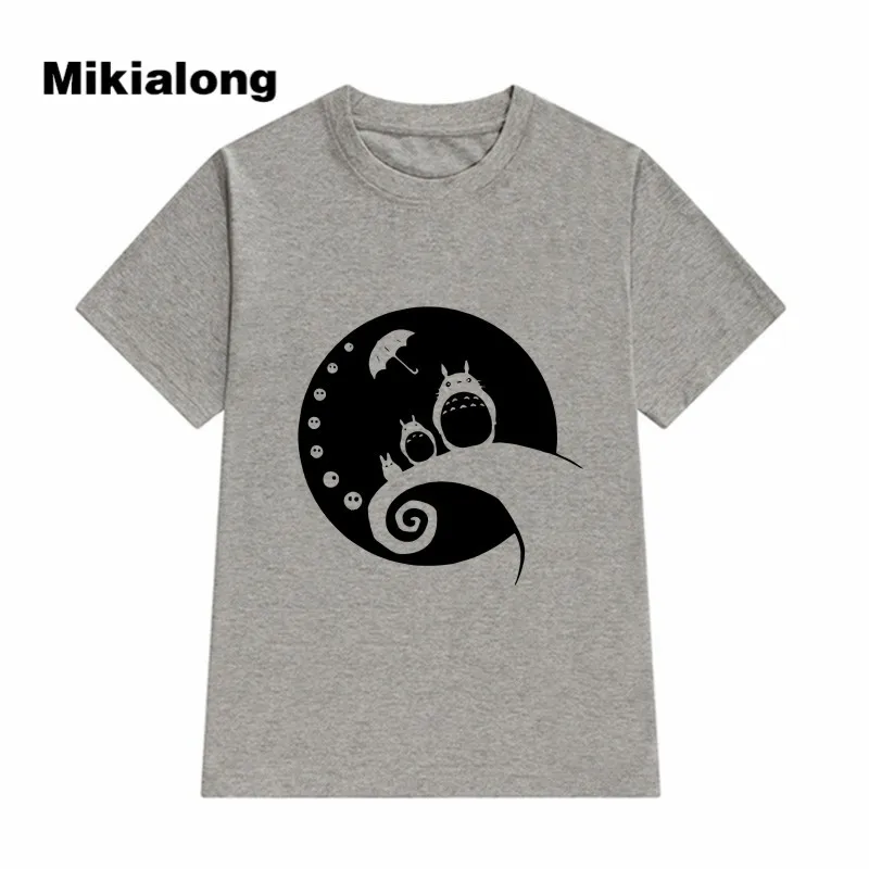 2017 nueva Camiseta de Mujer de dibujos animados Totoro impreso Camiseta de Mujer linda Harajuku camisetas gráficas mujeres Camiseta de algodón Mujer Camiseta Mujer