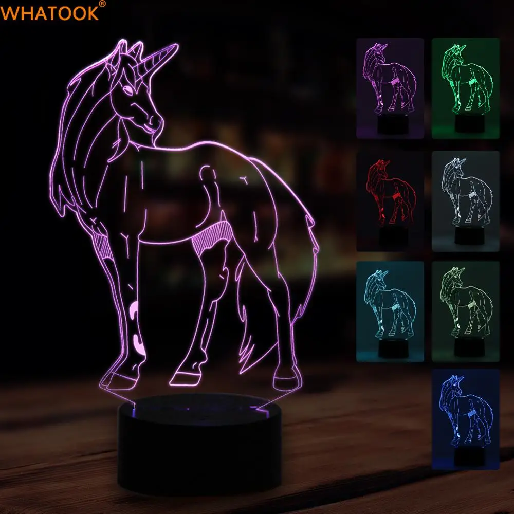 Buy Unicornio 3D Lamp LED Night light Unicorn Party