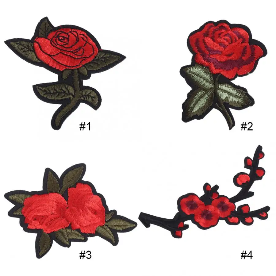

3D Patches Flowers Decoration Patch Embroidered Cloth Sew on Fabric Shoes/Shirts/Hats DIY Mending Crafts