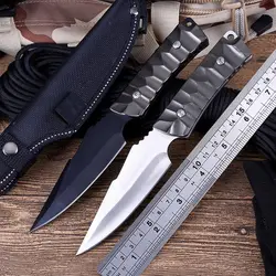 Бренд тактический нож фиксированным внутренней ножи кемпинг выживания Инструменты охотничий Военная с нейлон оболочка SDIYABEIZ