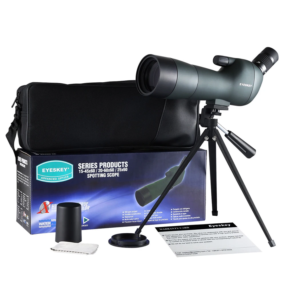 Eyeskey водонепроницаемые Угловые 20-60x60mm Zoom Birdwatch охотничьи Монокулярные зрительные прицелы с штативом Новые