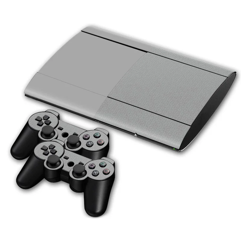 Декоративные наклейки кожи для PS3 Super Slim 4000 консоли и 2 шт. контроллер наклейки