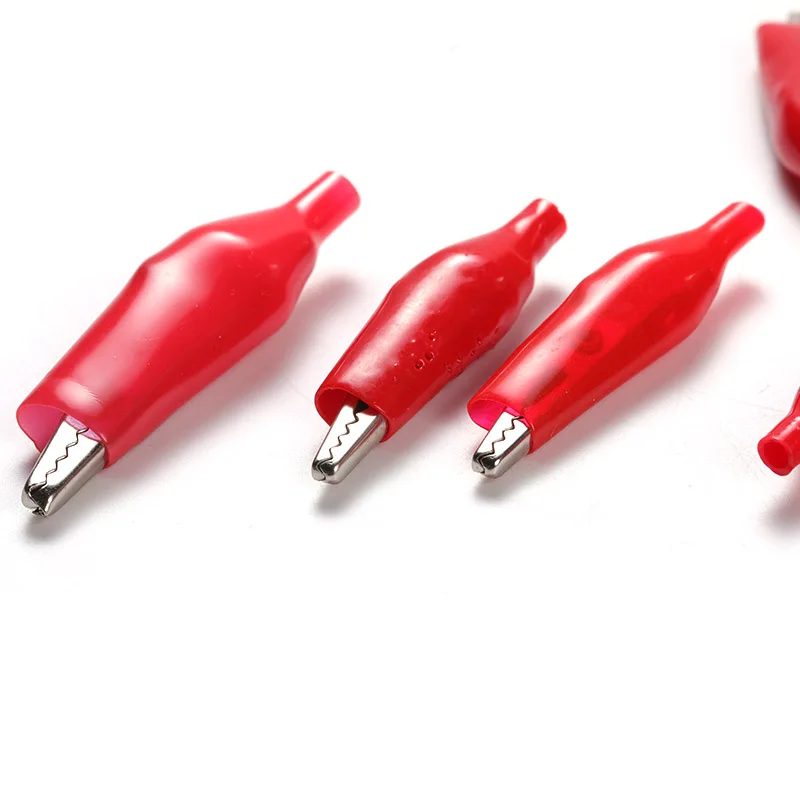 Insulated Boots Metal Alligator Clip Small 28mm Large 45mm Electric Test Red Alligator Clip For Testing Probe Instrument