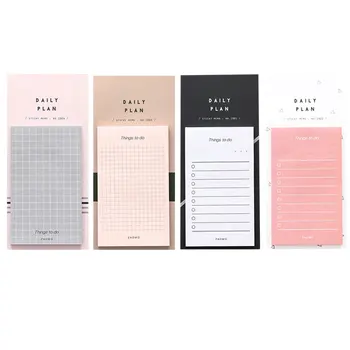 

1pcs sticky note set Simple striped paper memo pad Removable post Book marker it School stickers Office supply
