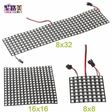 DC5V 8*8,16*16,8*32 Pixels WS2812 Digital Flexible LED Programmed Panel Screen Individually Addressable Full Color Display Board