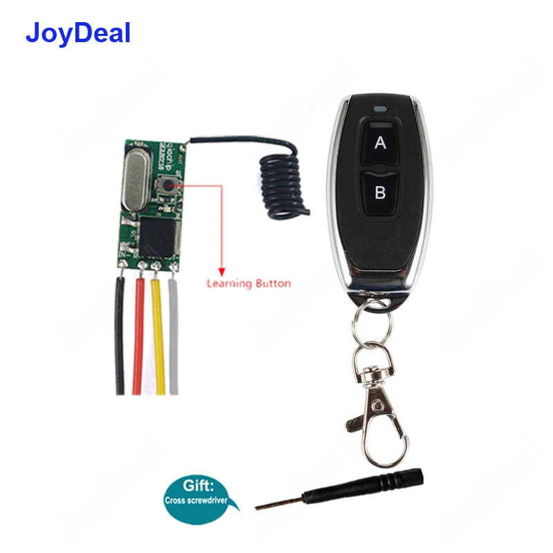 

Wireless Remote Control Light Switch DC 12V 24V RF 1CH Mini Led Lighting Power Switch 433Mhz RF Receiver Module Transmitter Home