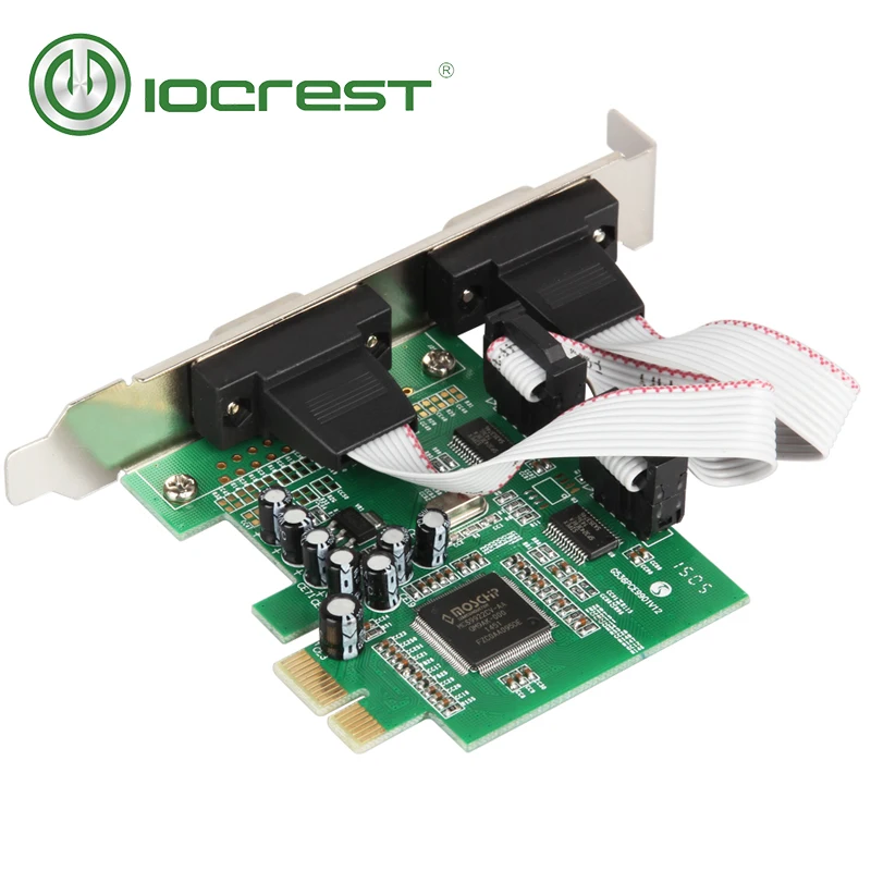 Чип IOCREST MOSCHIP MCS9922 PCI Express 2 порта многосерийная RS232 db9 com карта e Карта контроллера