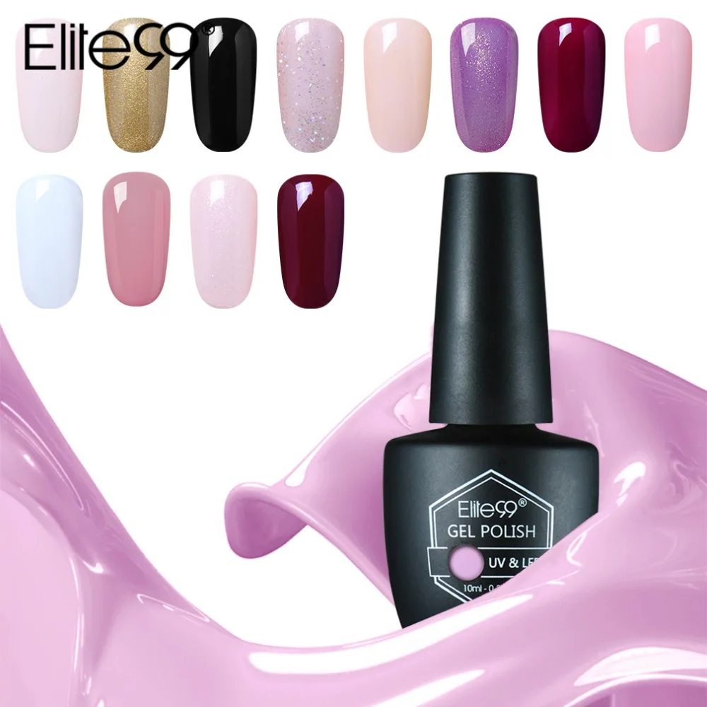 

Elite99 10ml UV Gel Nail Polish Gelpolish Nail Art Fashion Glitter Colors Optional Gel Varnish LED UV Gel Polish 59 Colors