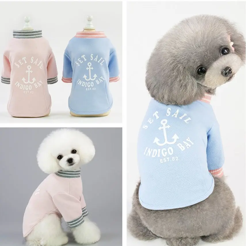 S M L XL XXL T-Shirt Dog Clothes Autumn Spring Pet Clothes for Dog Cat Chihuahua Clothes for Small Dogs Pets Solid (12)