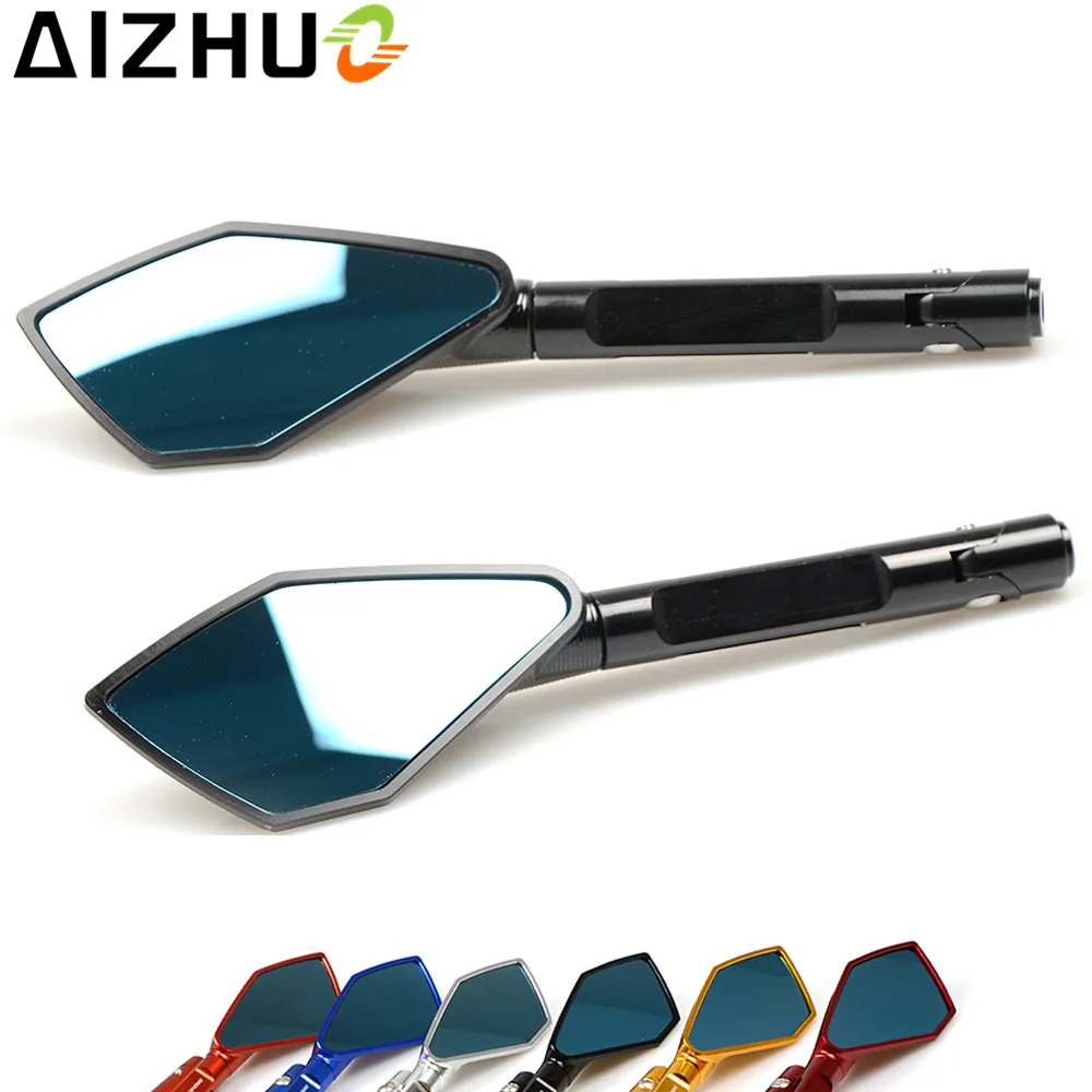 Motorcycle Rearview Rear View Mirror Universal CNC Aluminum For Yamaha MT01 MT 03 MT 07 MT09 MT10 XT 600 XT660 XJR1300 VMAX 1200