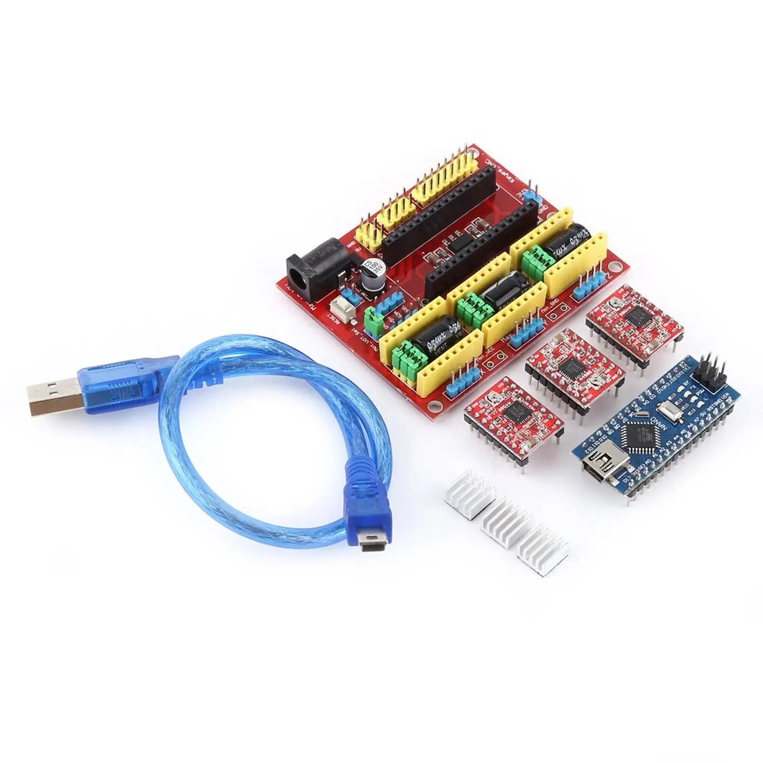 

3D Printer Engraving Expansion Board Kit Controller CNC Shield V4+Nano 3.0