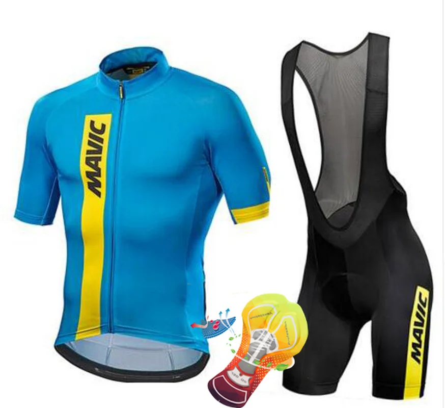 2017 Mavic Quick Dry Short Sleeve Cycling Clothing Breathable Bike Riding Wear Ropa Ciclismo Bicycle Jersey 16D Gel Pad | Спорт и