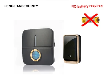 

Wireless DoorBell No Battery Led Light Doorbell With Waterproof Push Button EU plug Receivers 150m Long Range ,sn:K19