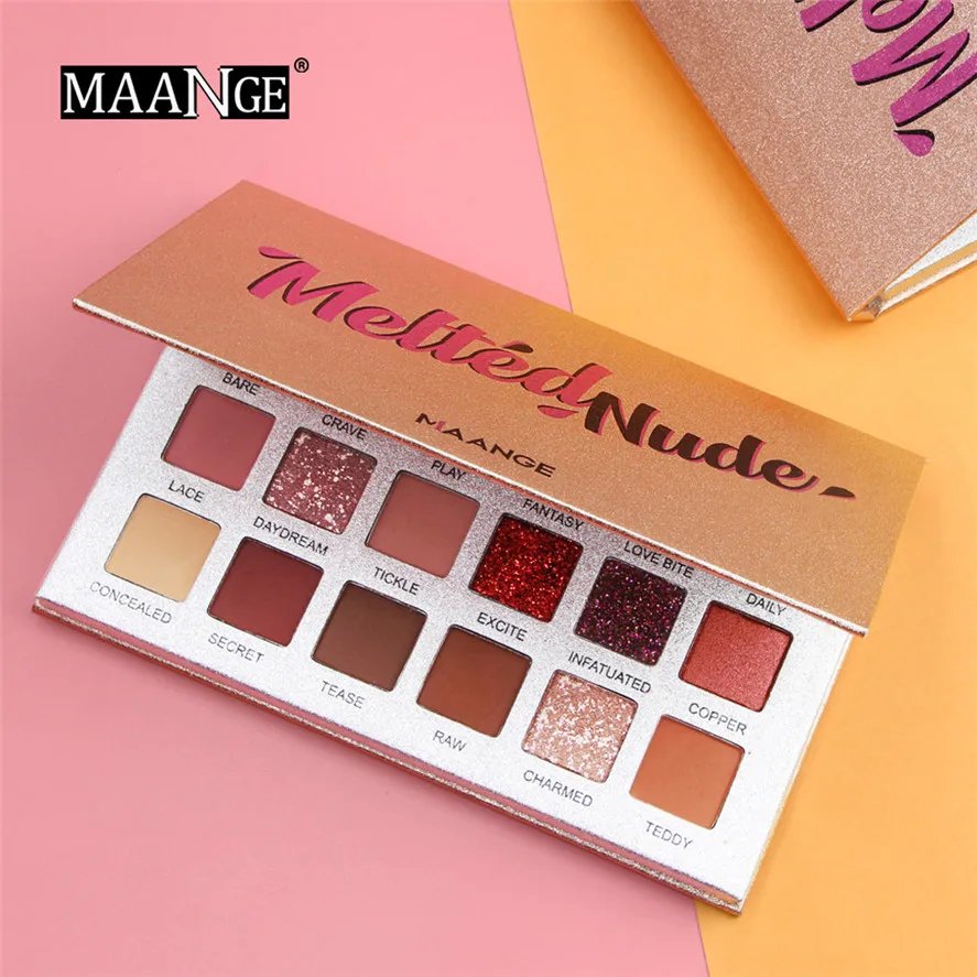 

Brand New Eyeshadow Palette MAANGE 1PC Waterproof Eye Shadow Palette Powder Matte Eyeshadow Cosmetic Makeup Palettes 0327#30