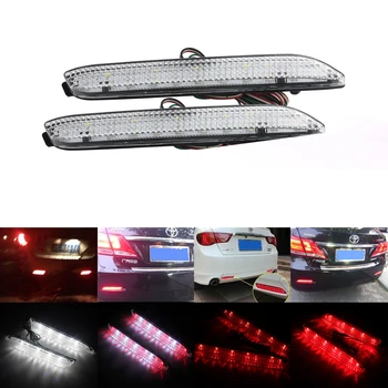 

ANGRONG 2x LED Rear Bumper Reflector Light For Toyota Avalon Verso Harrier Lexus IS F GX470