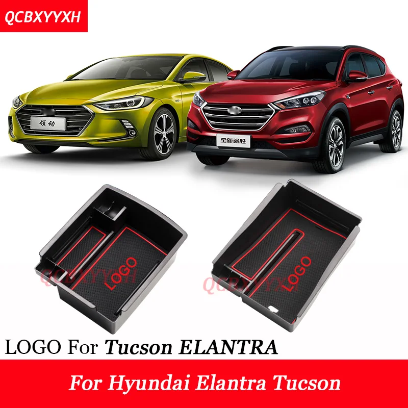 Car Styling For Hyundai Elantra Tucson LHD Car Center Console Armrest Storage Box Covers font b