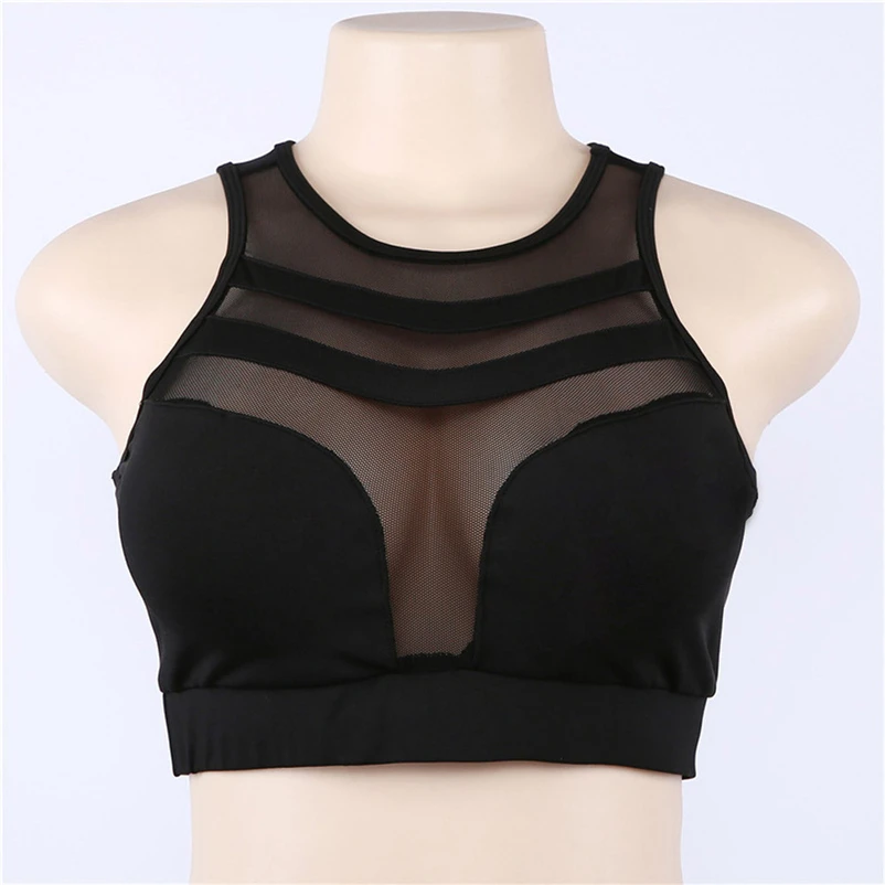 Professional women sports bras exercise GYM lady running fitness quick-drying underwear training Seamless vest #FS#4JU19 (8)
