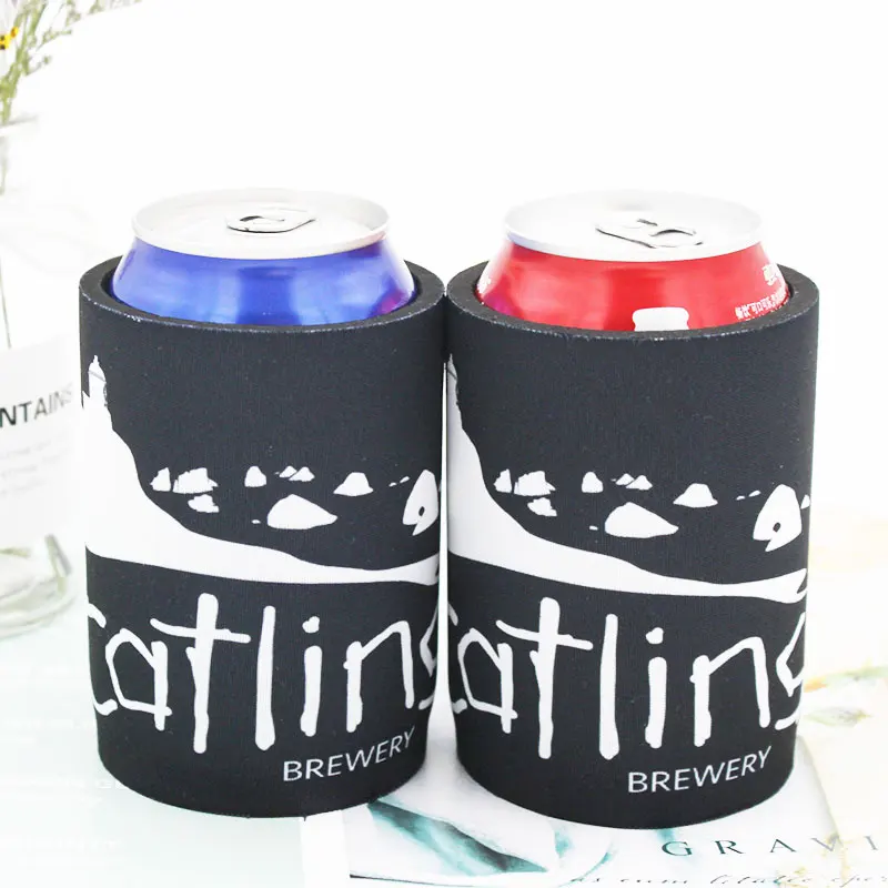 Custom Logo 200pcs Thermal Bag Can Cooler Neoprene Stubby Holder Ice Cooler Box Lunch Cooler Bag Beer Can Cover
