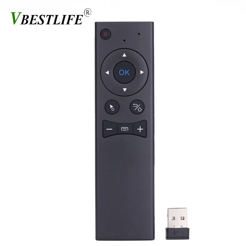 

VBESTLIFE MX6 MX6T 2.4Ghz Wireless Keyboard Standard Remote Control with USB Receiver For Network Player Android TV Box Smart TV
