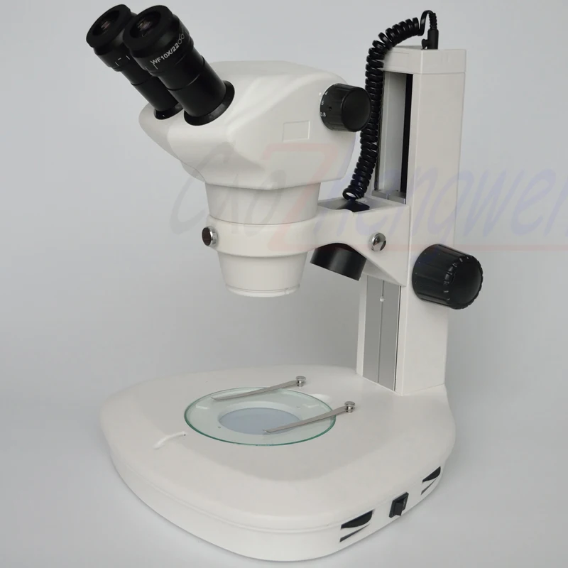 FYSCOPE scientical 8X-50X трек стенд Стерео Зум конфокальный микроскоп бинокулярный с светодиодный подсветкой