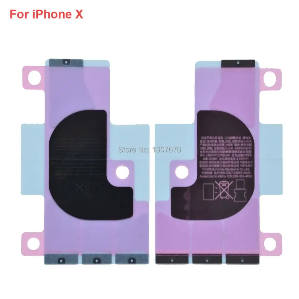 

20PCS Ori Battery Sticker Tape Adhesive Strips for iPhone X XS Max XR 8 8 Plus Battery Repair Glue Adhesive Strips Tape