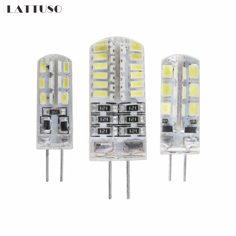 

LATTUSO Lampada LED G4 Lamp 1W 3W DC 12V G4 LED bulb SMD3014 2835 24 48LEDs Replace 10w 30w Halogen Light 360 Beam Angle