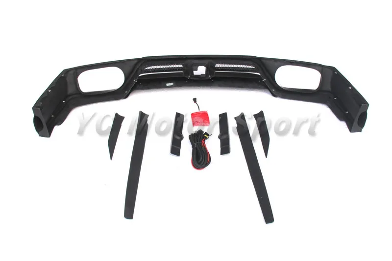 2008-2014 Nissan R35 GTR CBA DBA Varis '13 Ver. Style Rear Under Skirt Diffuser Lip Kit FRP (12)