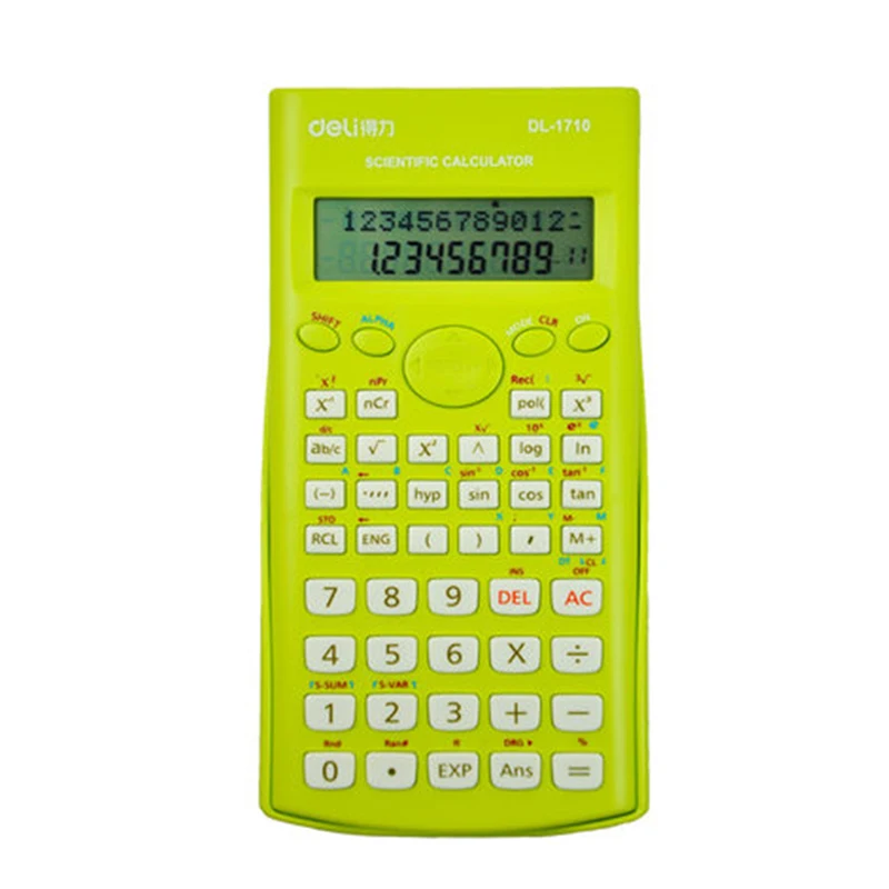 2018 جديد ديلي آلة حاسبة علمية الملونة Calculadora الطاقة الالكترونيات الكتب المدرسية القرطاسية مكتب اللوازم المدرسية المواد