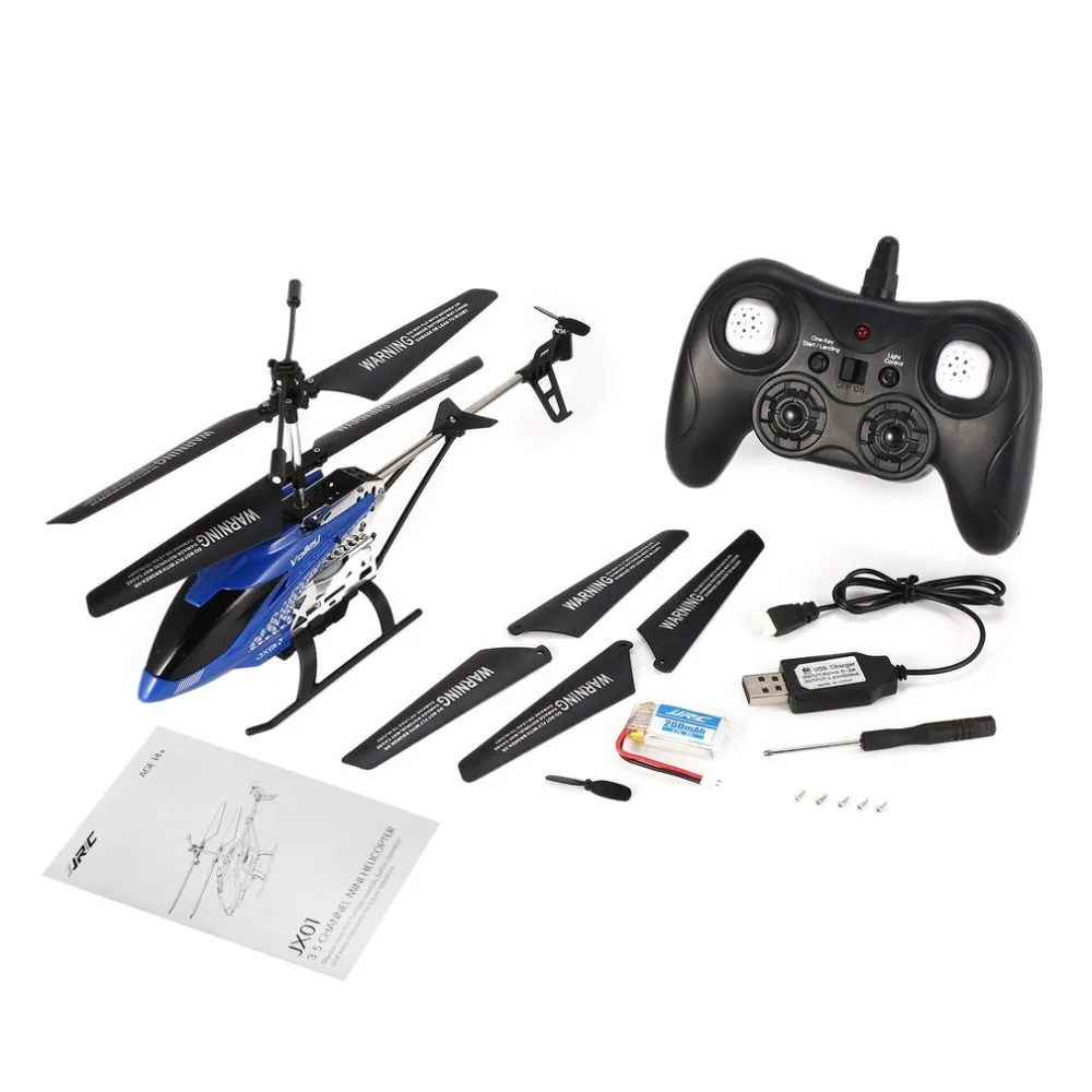 

JJR/C JX01 Gyro Metal 2.4G Radio 3CH Mini Helicopter RC Remote Control Flying Drone for Toys Gift Present RTF