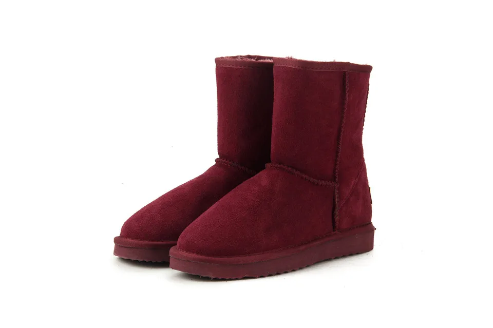 JXANG/; высококачественные классические зимние ботинки из натуральной кожи в австралийском стиле; женские ботинки; теплая зимняя обувь для женщин; большие американские размеры 3-13