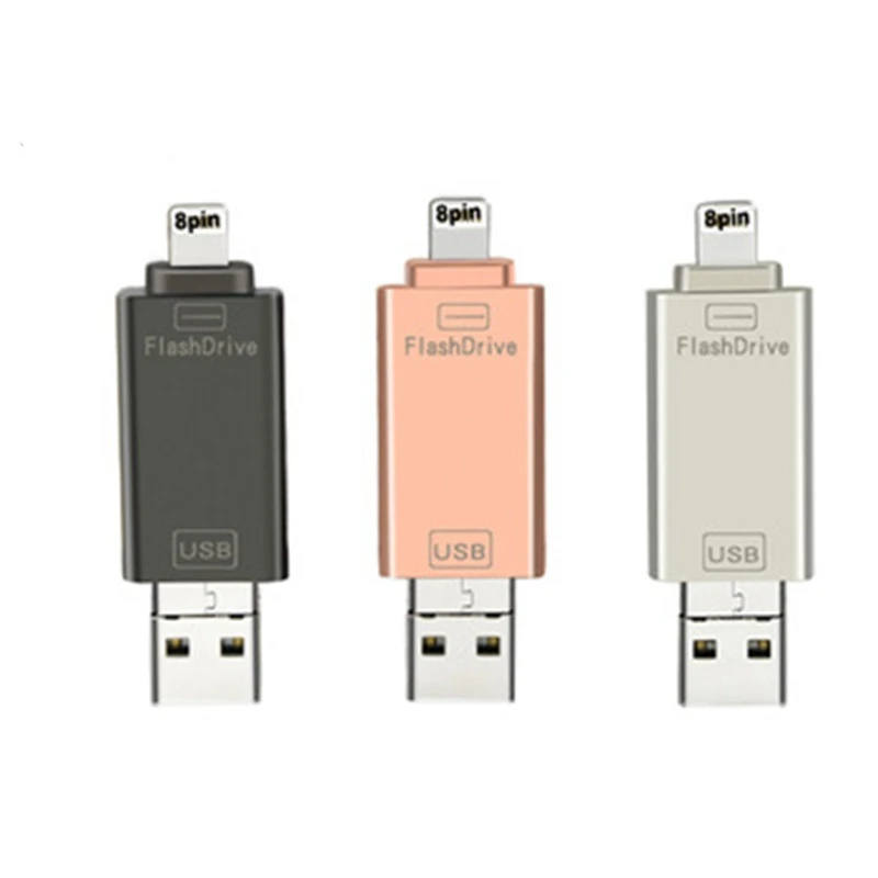 Металлический USB флеш накопитель Kismo 32 Гб 64 256 ГБ карта памяти флэш диск OTG для iPhone X