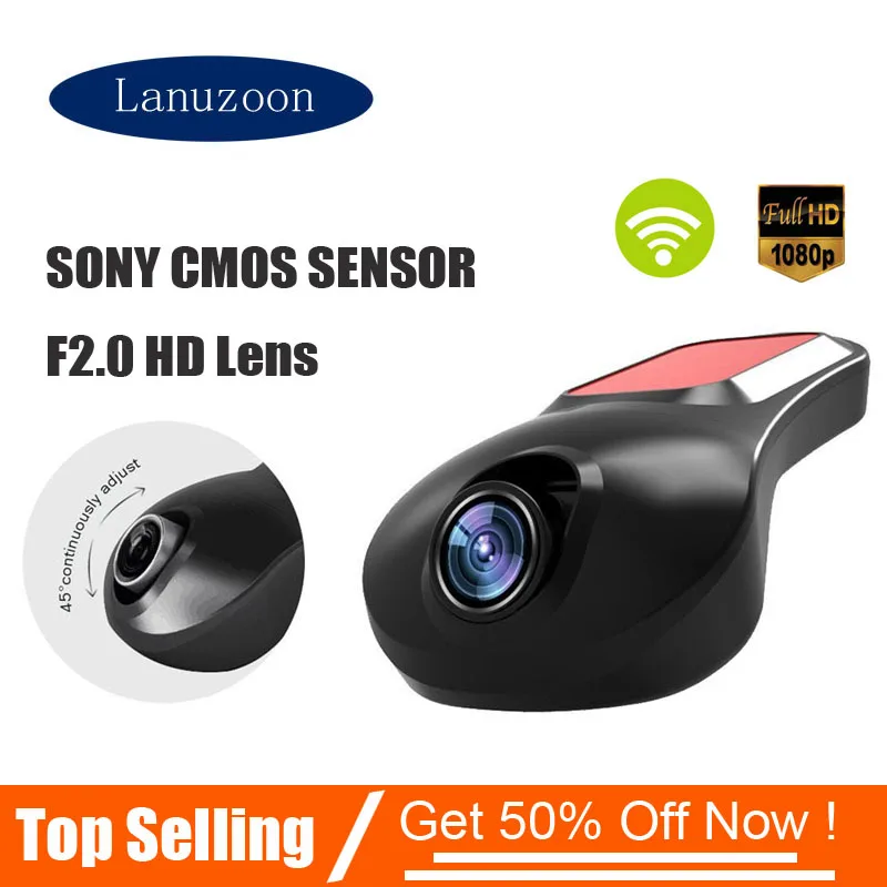 

Car DVR Wifi Function Dash Camera In Car Video Camera Full HD 1920x1080P Night Vision Drive Recorder Mini DVR Car Dash cam