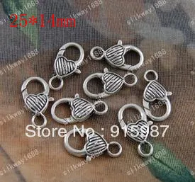 

Sweet Bell 50pcs/lot 25*14mm buckle bags lobster clasp design restoring ancient ways lobster clasp accessories wholesale