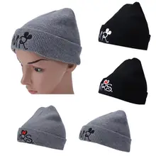 Модные зимние детские шапочки мягкая теплая шапка Девочки Мальчики MR/MRS вязаные детские шапочки милые детские Мультяшные Шляпы Шапки Casquette