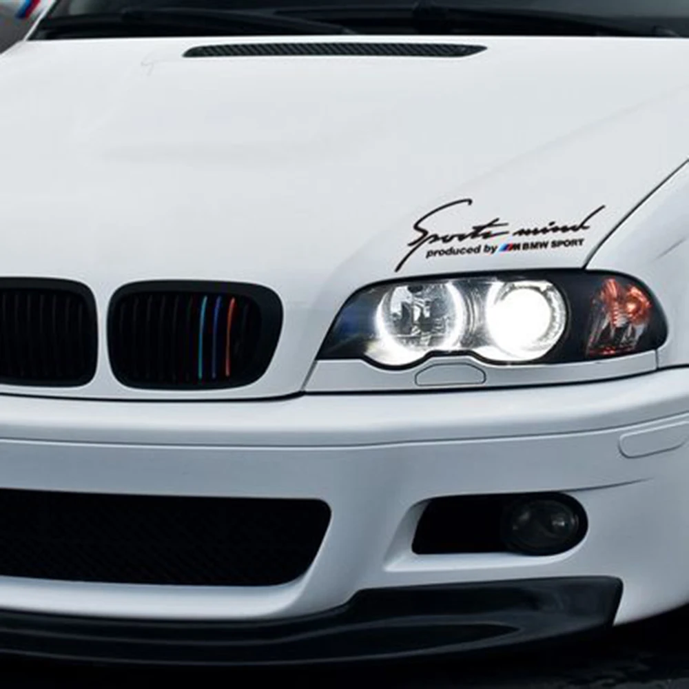 Car Styling Front Grille Three Color Modified Reflective Car Sticker And Decal For Bmw 9 E46 X1 X3 X4 X5 X6 M1 M2 M3 M5 M6 M7 Car Sticker Car Stickers And Decalsreflective Car