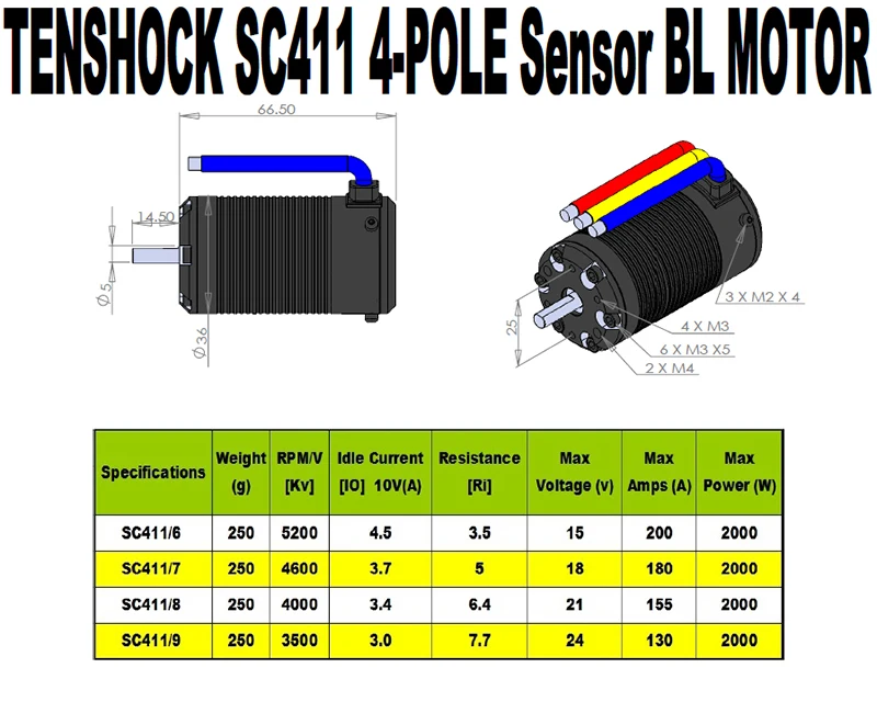 Motor-Tenshock-SC411-8