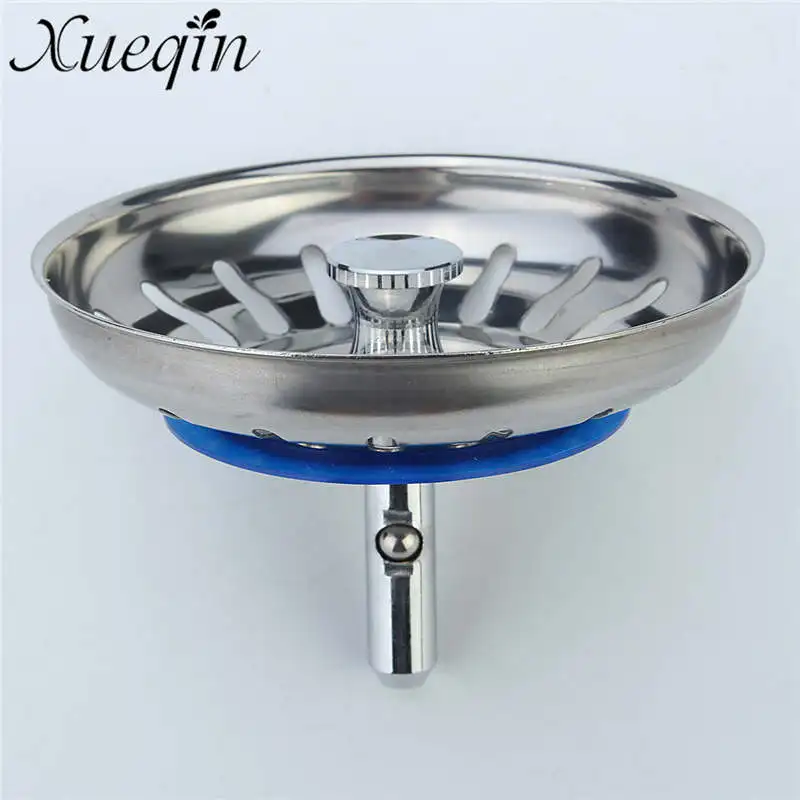 

Xueqin 304 Stainless Steel Kitchen Sink Strainer Stopper Waste Plug Sink Filter Bathroom Deodorization Type Basin Sink Drain