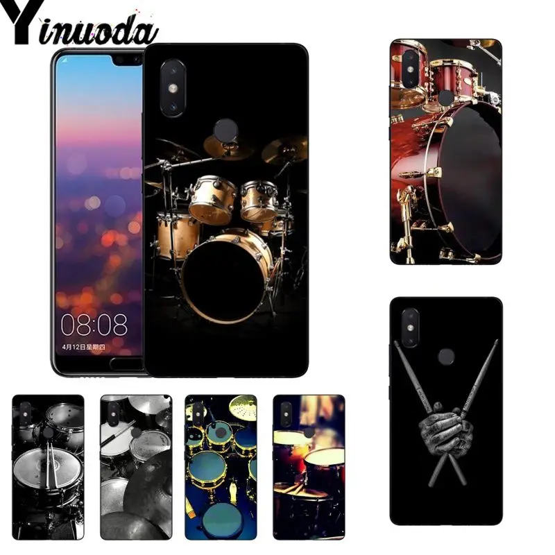 

Yinuoda Musical instrument drum DIY Painted Coque Phone Case for Xiaomi Mi 6 Mix2 Mix2S Note3 8 8SE Redmi 5 5Plus Note4 4X Note5