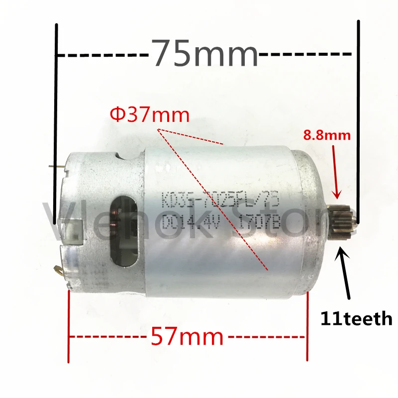 11 Teeth RS-550 14.4V Motor replace for BOSCH GSR14.4-2-LI 2 GSR18-2-LI 18V Electric Drill Power Tool Accessories tools PART