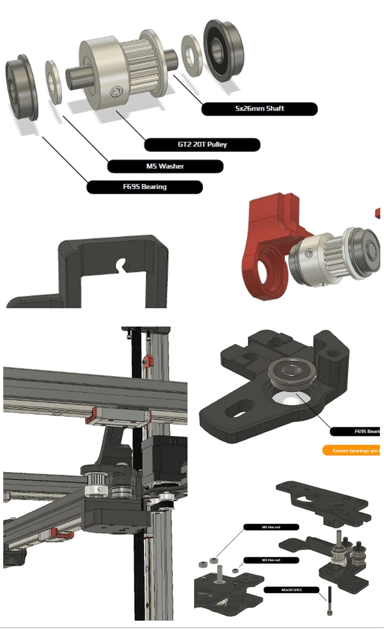 F695-2RS подшипник 5*13*4 мм(10 шт) ABEC-1 шарикоподшипник F695 RS шариковые подшипники F695RS для VORON Мебиуса 2/3 3D-принтеры