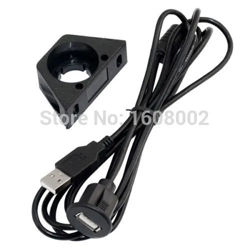 USB Cable Extention with Dash Mounting Bracket 2M Universal Extension