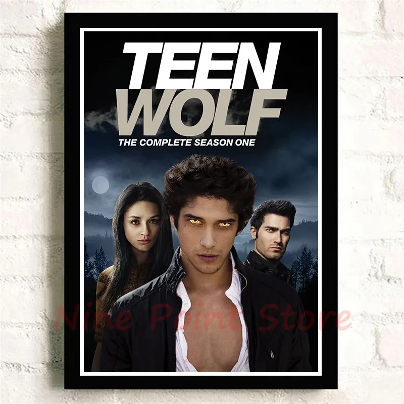 Teen Wolf, белая бумага с покрытием, кино-стикеры Настенные, четкое изображение, украшение для дома, гостиной, спальни, дома, без рамы